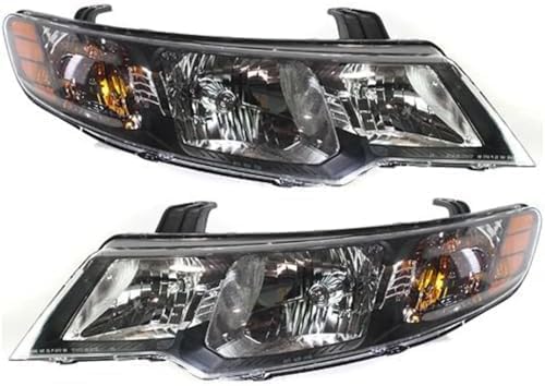 Set Of 2 Front Headlight Assembly Right Passenger & Left Driver Side Direct Replacement Compatible With 2010-2013 Kia Forte KI2502141 KI2503141 921011M030 921021M030