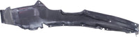 Front Fender Liner Right Passenger Side Direct Replacement Compatible With 1987-1990 Nissan Sentra NI1247101 6384250A00