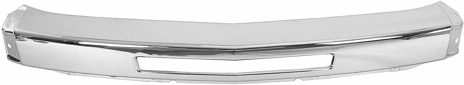 Front Bumper Chrome Steel + Lower Valance Air Deflector + Extension Textured Direct Replacement Compatible With Chevrolet Silverado 1500 2007-2013 GM1092191 GM1002831 GM1092192