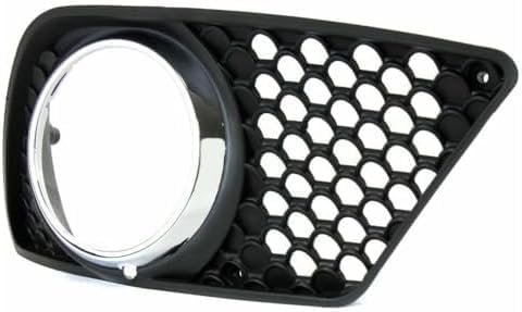 Set Of 2 Front Fog Light Molding Primed Plastic Left Driver & Right Passenger Side Direct Replacement Compatible With 2008-2011 Mercedes Benz C-Class MB1039118 MB1038118