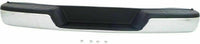 Front & Rear Bumper Chrome Steel + Upper Cover Textured Direct Replacement Compatible With 2003-2023 Chevrolet Express/GMC Savana 1500 2500 3500 GM1103142 GM1000693 GM1002459
