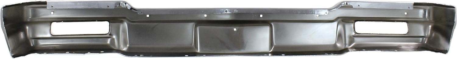 Front Bumper Face Bar Chrome Without Molding Holes Direct Replacement Compatible With 1983-1986 Pontiac Parisienne / 1980-1985 Chevrolet Impala / 1980-1990 Caprice GM1002156 14083891