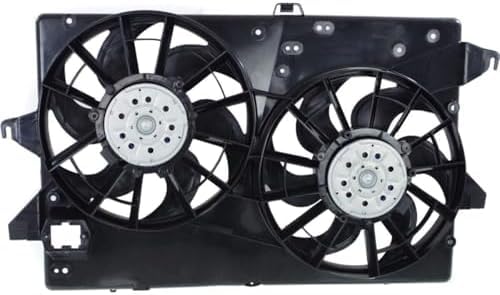 Front Dual Fan Assembly Plastic Direct Replacement Compatible with 1995-2000 Ford Contour / 1999-2002 Mercury Cougar FO3115115 F8RZ8C607GE