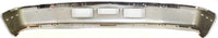 Front Bumper Chrome Steel + Lower Valance Panel + Center Moldings + Brackets Left Driver & Right Passenger Side Direct Replacement Compatible With 1992-1996 Ford Bronco/F-Series