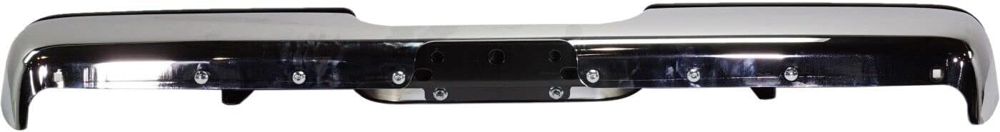 Rear Bumper Chrome With Step Pad Provision Without Mounting Bracket Direct Replacement Compatible With 1994-2001 Dodge Ram 1500/1994-2002 2500 3500 CH1102328 82401316