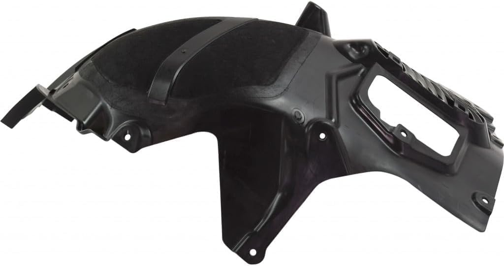 Front Fender Liner Middle Section Left Driver Side Direct Replacement Compatible With 2017-2023 BMW 5-Series BM1248157 51717340785
