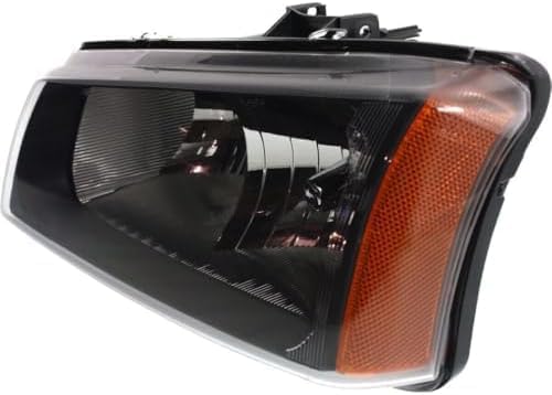 Set Of 2 Front Headlight Assembly Fluted Reflector Right Passenger & Left Driver Side Direct Replacement Compatible With 2003-2006 Chevrolet Silverado/Avalanche GM2502257 GM2503257