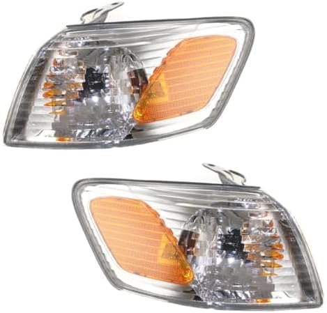 Set Of 2 Front Corner Light Assembly Right Passenger & Left Driver Side Direct Replacement Compatible With 2000-2001 Toyota Camry TO2531136 TO2530136 81510AA020 81520AA020