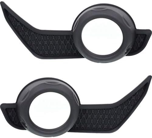 Set Of 2 Front Fog Light Molding Textured Plastic Left Driver & Right Passenger Side Direct Replacement Compatible With 2014-2020 Toyota 4Runner TO1039173 TO1038173