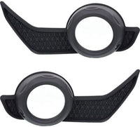 Set Of 2 Front Fog Light Molding Textured Plastic Left Driver & Right Passenger Side Direct Replacement Compatible With 2014-2020 Toyota 4Runner TO1039173 TO1038173