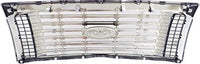 Front Grille Chrome Shell And Insert Plastic Direct Replacement Compatible With 2010-2012 Ford F-150 FO1200531 AL3Z8200C