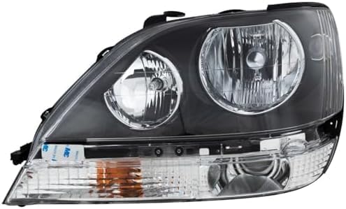 Set Of 2 Front Headlight Assembly Black Interior Right Passenger & Left Driver Side Direct Replacement Compatible With 1999-2000 Lexus RX300 LX2502103 LX2503103 8115048031 8111048031