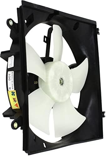 Front Radiator Cooling Fan Assembly Left Driver Side Plastic Direct Replacement Compatible with 2001-2005 Toyota RAV4 TO3115120 1671128150