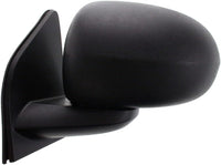 Front Power Mirror Manual Adjust Non-Heated Textured Left Driver Side Direct Replacement Compatible With 2007-2017 Jeep Compass CH1320266 5115041AK 5115041AJ