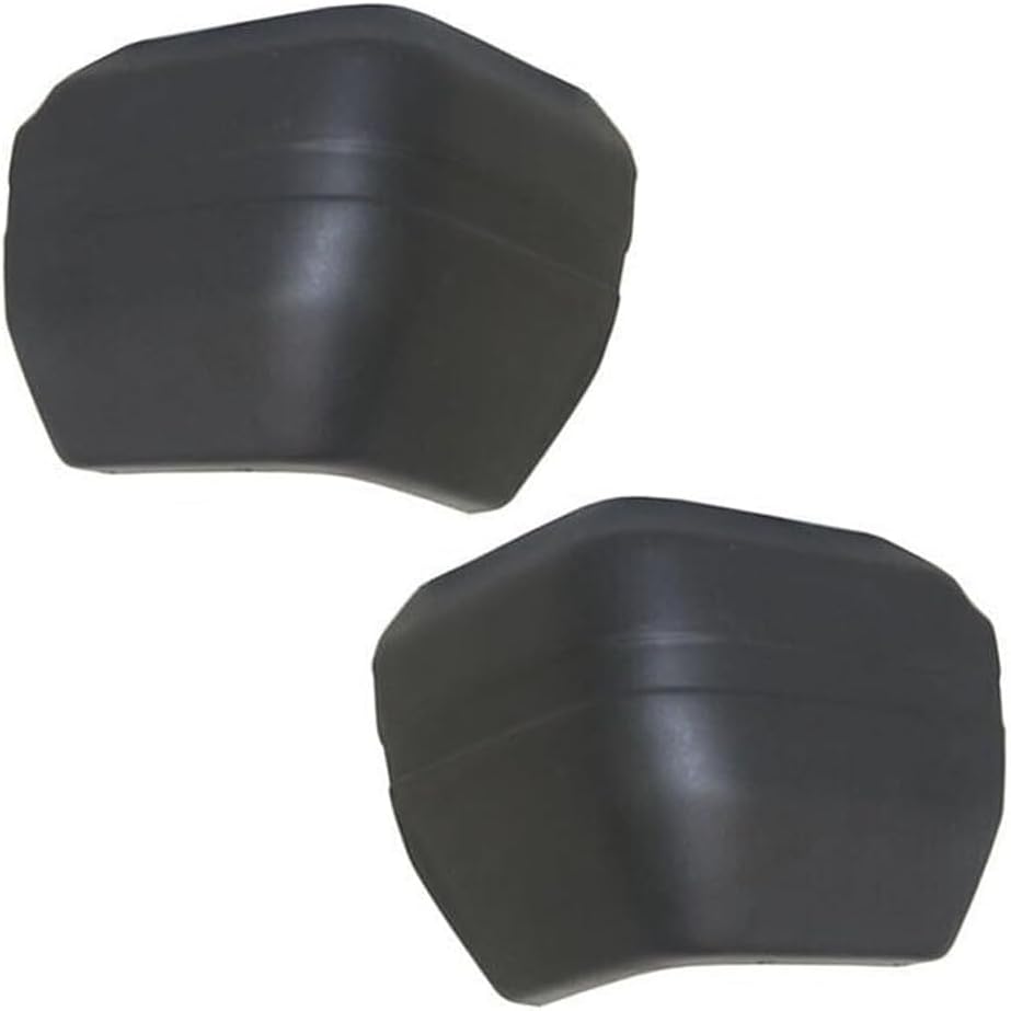 Front And Rear Bumper End Caps Textured Right Passenger & Left Driver Side Direct Replacement Compatible With Jeep Cherokee 1984-1996 / Jeep Wagoneer 1984-1990 CH1104136 CH1105137