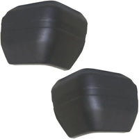 Front And Rear Bumper End Caps Textured Right Passenger & Left Driver Side Direct Replacement Compatible With Jeep Cherokee 1984-1996 / Jeep Wagoneer 1984-1990 CH1104136 CH1105137