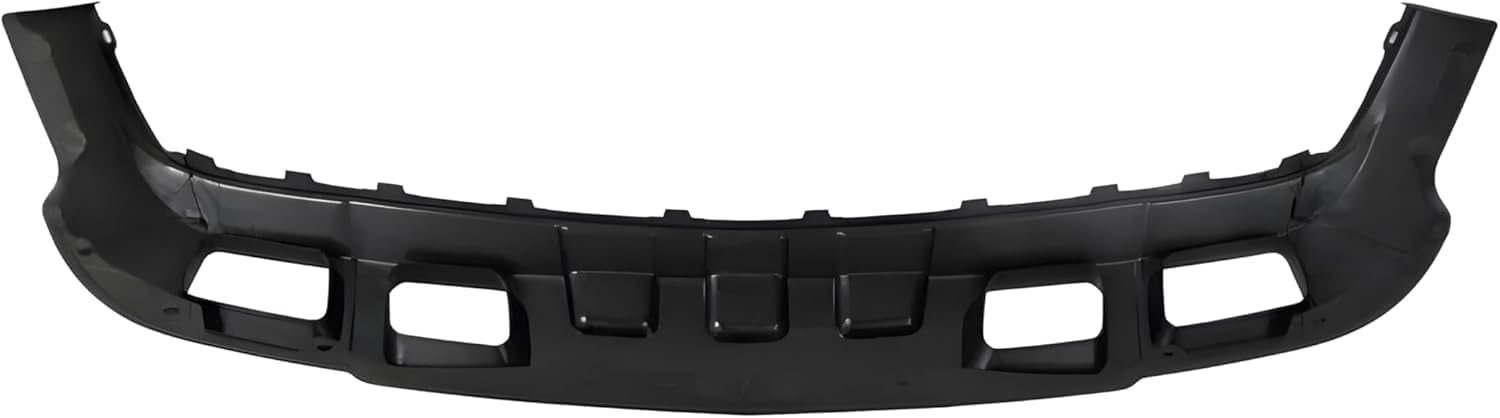 Front Bumper Chrome Steel + Upper Cover + Lower Valance Textured Direct Replacement Compatible With Chevrolet Silverado 1500 2003-2006 / Avalanche 2002-2006 GM1051110 GM1002416
