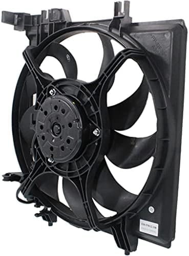 Front Radiator Cooling Fan Assembly Plastic Direct Replacement Compatible with 2008-2014 Subaru Impreza / 2015-2018 WRX STI / 2013-2017 XV Crosstrek SU3115127