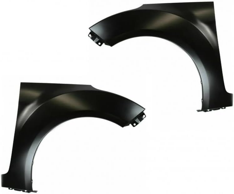 Set Of 2 Front Fender Primed Steel Left Driver & Right Passenger Side Direct Replacement Compatible With 2012-2017 Hyundai Veloster HY1241156 HY1240156 663212V010 663112V010