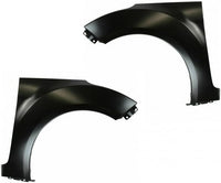 Set Of 2 Front Fender Primed Steel Left Driver & Right Passenger Side Direct Replacement Compatible With 2012-2017 Hyundai Veloster HY1241156 HY1240156 663212V010 663112V010