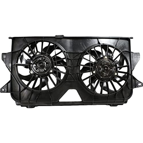 Front Dual Fan Assembly Direct Replacement Compatible with 2005-2007 Chrysler Town & Country/Caravan/Grand CH3115145 4677695AB