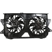 Front Dual Fan Assembly Direct Replacement Compatible with 2005-2007 Chrysler Town & Country/Caravan/Grand CH3115145 4677695AB