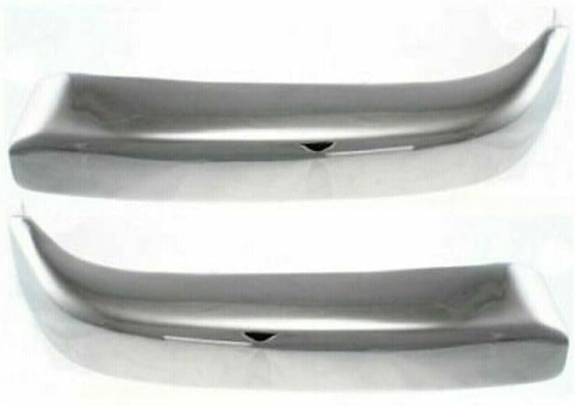 Front Bumper Cover Textured + Chrome Trims + Signal Lamps Left Driver & Right Passenger Side Direct Replacement Compatible With 1998-2000 Toyota Tacoma TO1095173 TO1004165