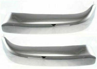 Front Bumper Cover Textured + Chrome Trims + Signal Lamps Left Driver & Right Passenger Side Direct Replacement Compatible With 1998-2000 Toyota Tacoma TO1095173 TO1004165