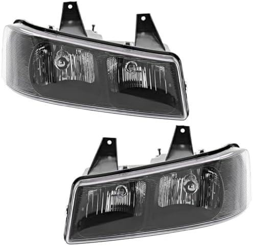 Set Of 2 Front Headlight Assembly Right Passenger & Left Driver Side Direct Replacement Compatible With 2003-2023 Chevrolet Express/GMC Savana Van GM2502233 GM2503233 85577296