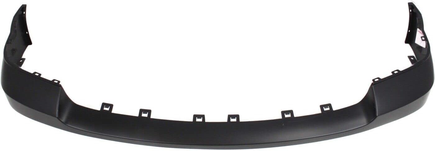 Front Bumper Upper Cover Primed Plastic Direct Replacement Compatible With GMC Sierra 1500 2007-2013 GM1014102 25783584
