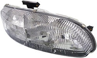 Set Of 2 Front Head Light Composite Assembly Halogen Left Driver & Right Passenger Side Direct Replacement Compatible With 1995-2001 Chevrolet Lumina GM2503139 GM2502139 10420376
