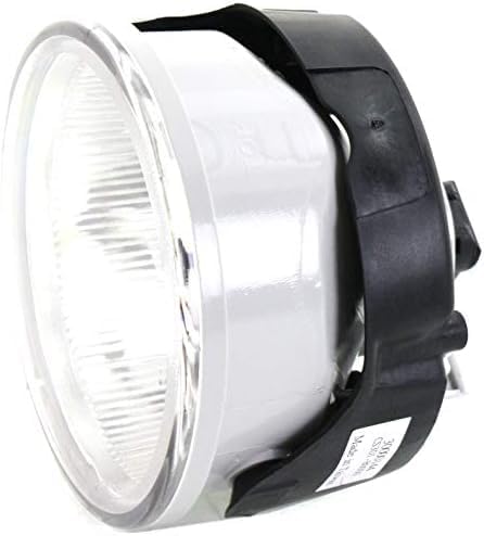 Set Of 2 Front Fog Light Assembly Plastic Left Driver & Right Passenger Side Direct Replacement Compatible With 2004 Jeep Grand Cherokee CH2592126 55156733AC