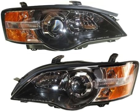 Set Of 2 Front Headlight Assembly Halogen Right Passenger & Left Driver Side Direct Replacement Compatible With 2005-2007 Subaru Legacy / 2005 Outback SU2502116 SU2503116 84001AG11B