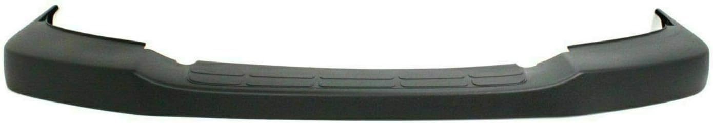 Front Bumper Primed + Upper Cover Textured + Grille Plastic + Set Of 2 Bracket Left & Right Side Direct Replacement Compatible with Chevrolet Express/GMC Savana 2003-2017