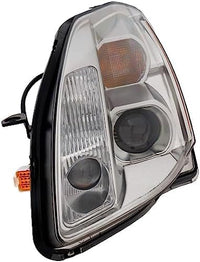 Set Of 2 Front Head Light Assembly Plastic Left Driver & Right Passenger Side Direct Replacement Compatible With 2004-2006 Nissan Maxima NI2502183 NI2502150 NI2503183 NI2503150