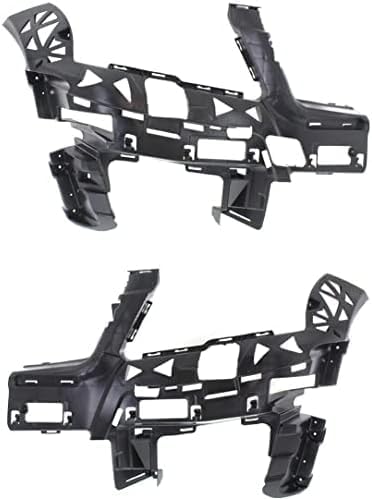 Set Of 2 Front Bumper Bracket Plastic Right Passenger & Left Driver Side Direct Replacement Compatible With 2010-2012 Mercedes Benz GLK350 MB1043103 MB1042103 2048852065 2048851965