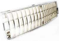 Front Grille Chrome Shell And Insert Direct Replacement Compatible With 1986-1990 Chevrolet Caprice GM1200133 14081651