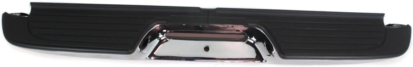 Rear Bumper Chrome Steel With Mounting Brackets Direct Replacement Compatible With 1995-2004 Toyota Tacoma TO1102250 002283598113