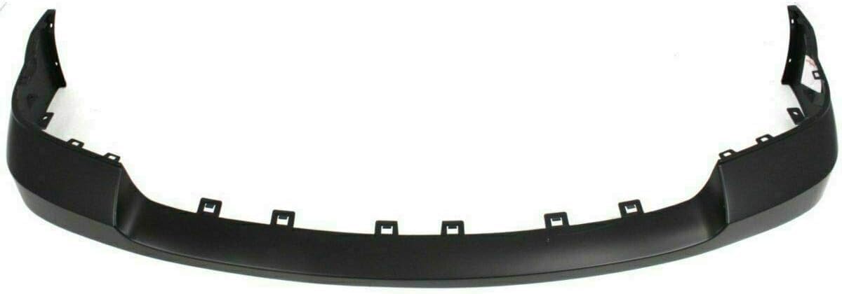 Front Bumper Steel + Grille Chrome Shell/Paintable Insert + Upper Cover Primed + Lower Valance Textured + Bracket Direct Replacement Compatible With GMC Sierra 1500 2007-2013
