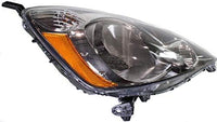 Set Of 2 Front Head Light Assembly Plastic Left Driver & Right Passenger Side Direct Replacement Compatible With 2009-2011 Honda Fit HO2502137 HO2503137 33150TK6A11 33100TK6A11
