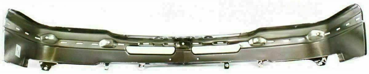 Front Bumper Chrome Steel + Upper Cover + Lower Valance Air Deflector Textured Black Direct Replacement Compatible With Chevrolet Silverado 2500HD 3500 2003-2006 GM1051109 GM1092205