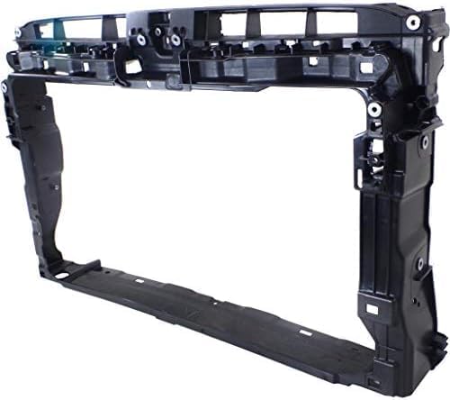 Front Radiator Support Assembly Plastic Direct Replacement Compatible With 2015-2021 Volkswagen GTI/Golf VW1225141 5GM805588D9B9 5GM805588A9B9