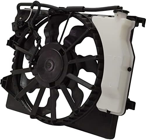 Front Radiator Single Fan Assembly Direct Replacement Compatible with 2018-2022 Hyundai Accent / 2018-2023 Kia Roi HY3115161 25380H9050