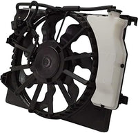 Front Radiator Single Fan Assembly Direct Replacement Compatible with 2018-2022 Hyundai Accent / 2018-2023 Kia Roi HY3115161 25380H9050
