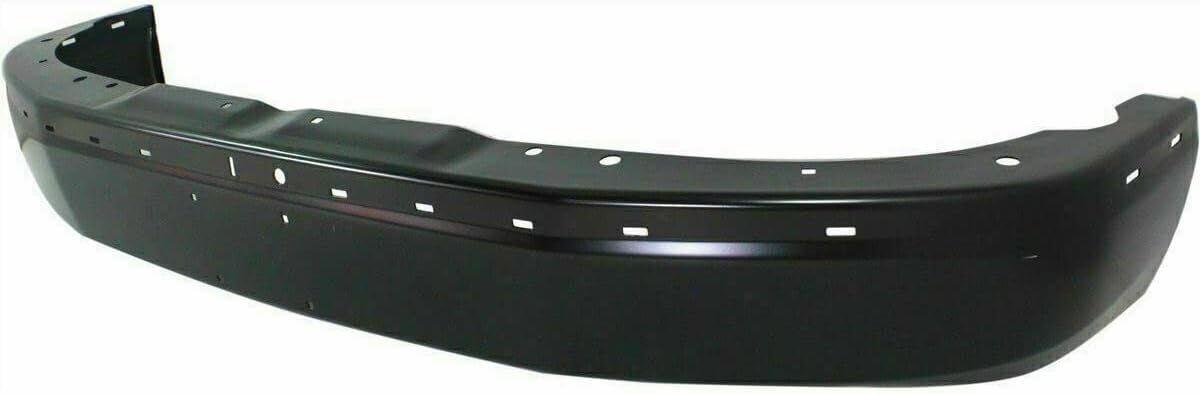 Front Bumper Face Bar Primed Steel + Upper Cover Textured Direct Replacement Compatible With 2003-2017 Chevrolet Express/GMC Savana Van GM1000693 GM1002425 22872781 22890548