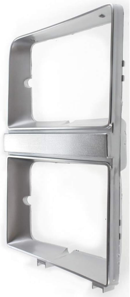 Front Head light Door Bezel Left Driver Side Direct Replacement Compatible With 1981-1982 Suburban/C-K Series GM2512106 14021353