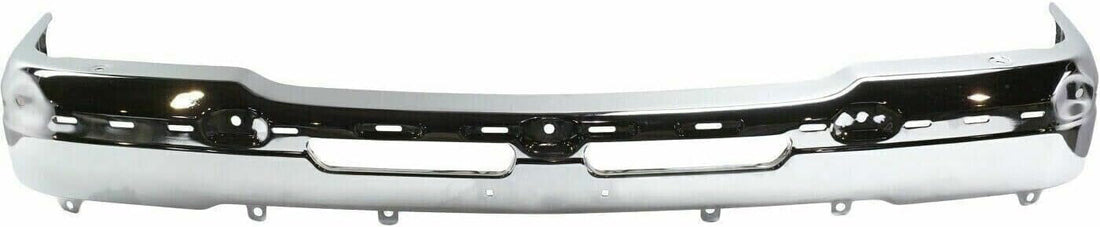 Front & Rear Bumper Chrome Steel + Grille + Upper Cover + Lower Valance Air Deflector Textured Direct Replacement Compatible With 2003-2006 Chevrolet Silverado 2500HD 3500 GM1051109