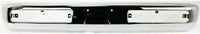 Front Bumper Face Bar Chrome Steel + Mounting Brackets Right Passenger & Left Driver Side Direct Replacement Compatible With 1996-1997 Nissan Pickup NI1066104 NI1067104 NI1002127