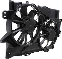 Front Dual Fan Assembly Plastic Direct Replacement Compatible with 2013-2017 GMC Terrain/Chevrolet Equinox GM3115282 25952783-PFM 22780242 22780241
