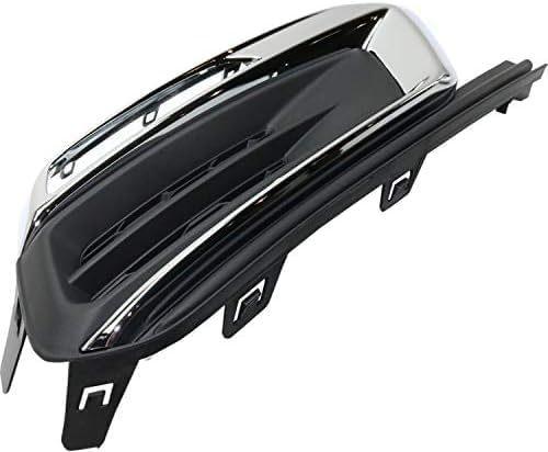 Set Of 2 Front Fog Light Cover Plastic Left Driver & Right Passenger Side Direct Replacement Compatible With 2015 Chevrolet Cruze / 2016 Cruze Limited GM1039184 GM1038184